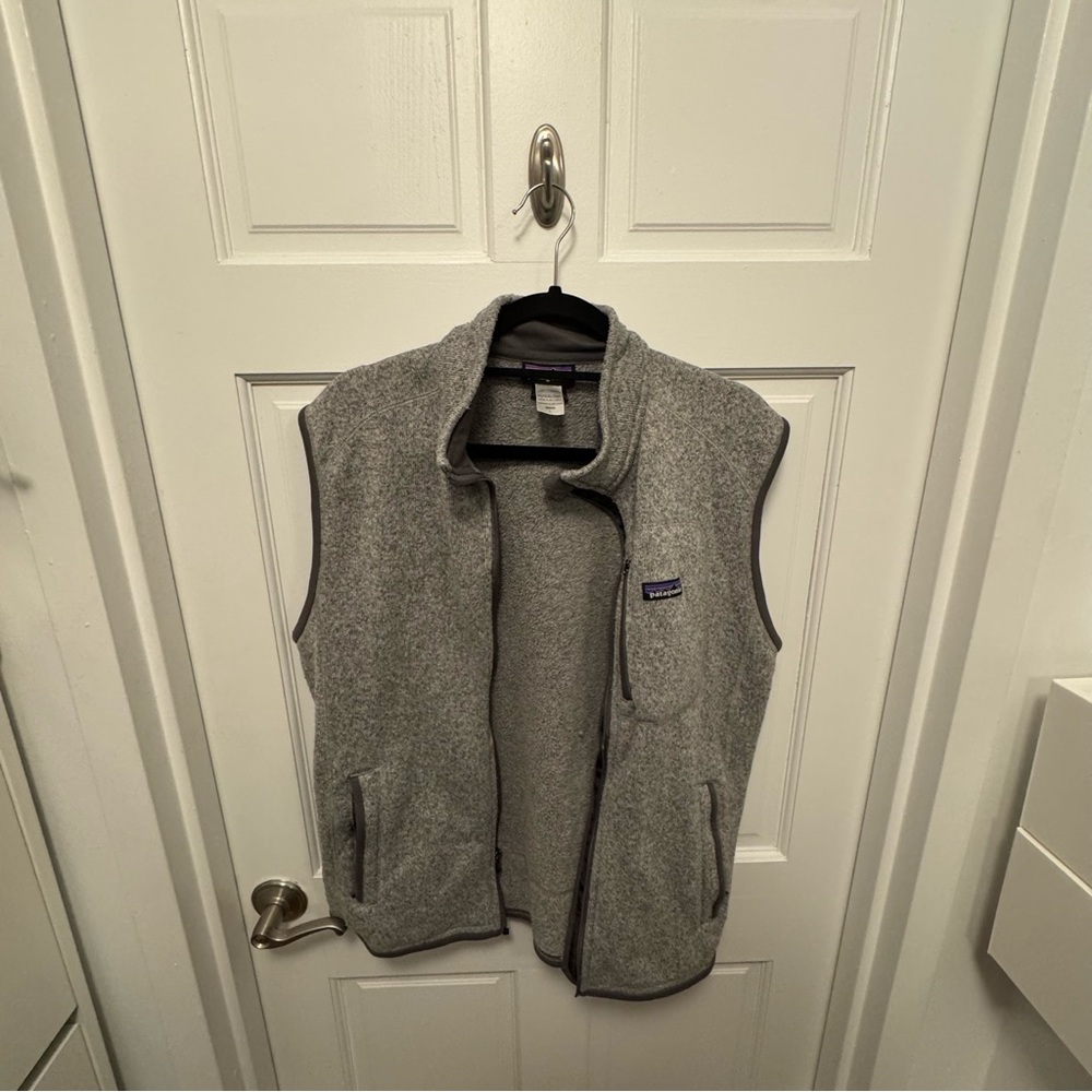 Patagonia Heather Gray Fleece Vest